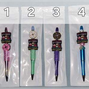 Choice Of 1 "My Mouth Isn't A Bakery, I Don't Sugarcoat Anything" Beaded Pen